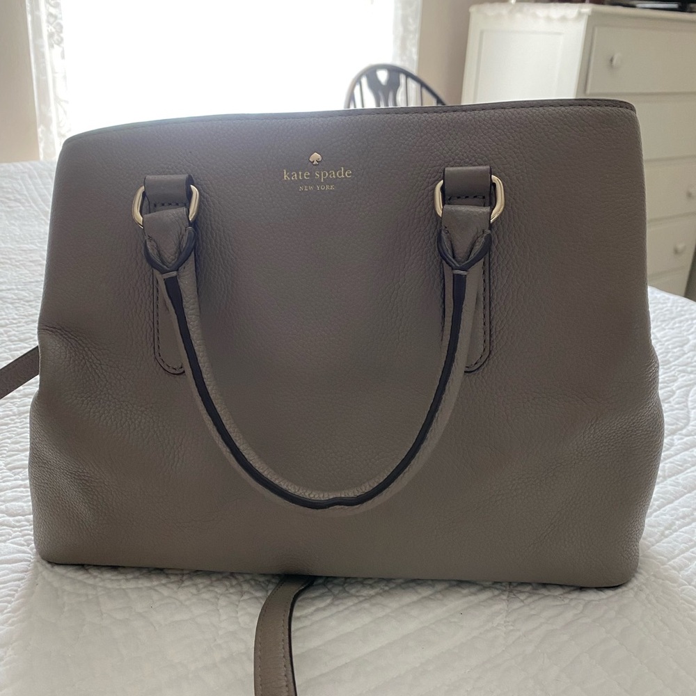 Kate Spade Taupe Satchel Bag